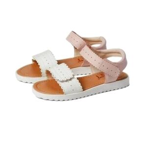 Jellypop Toddler Girls Lil Valonia Sandal Size 5M White/Pink